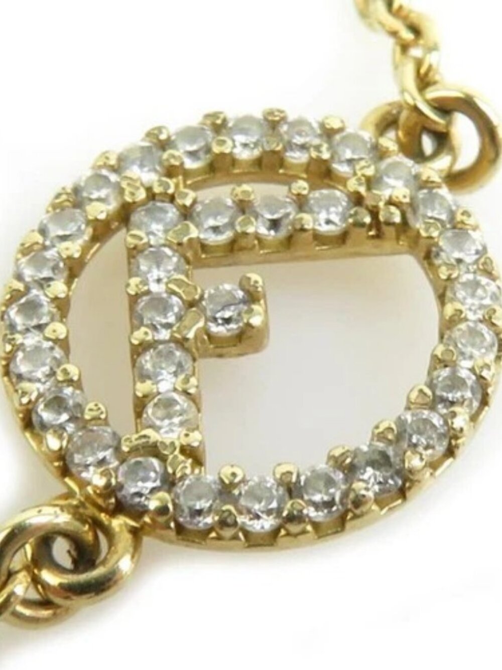 Auth FENDI F Is Bracelet Gold Metal - r10648a - Picture 2 of 8